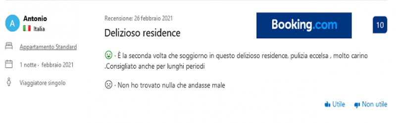 Testimonianze di persone che hanno realmente soggiornato al Residence Venice